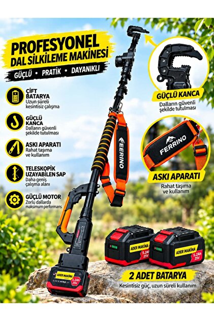 AKÜLÜ KANCALI ÇİFT BATARYALI HASAT MAKİNESİ