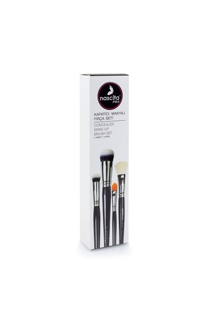 Pro Kapatıcı Makyaj Fırça Seti 4'lü NASBRUSHSET51