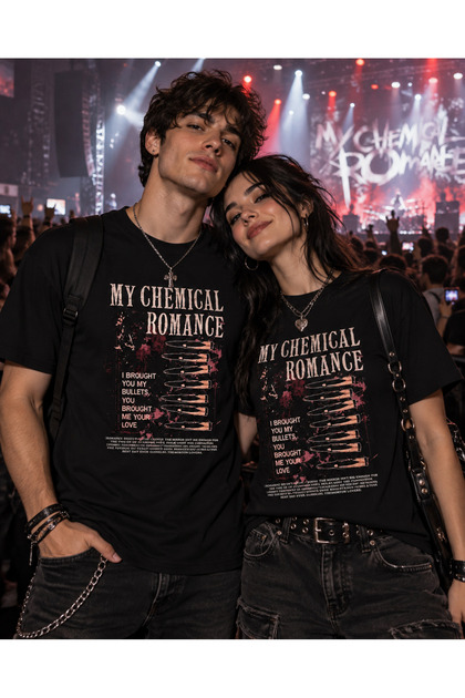 My Chemical Romance, MCR, Bullet, Rock Metal Band T-Shirt