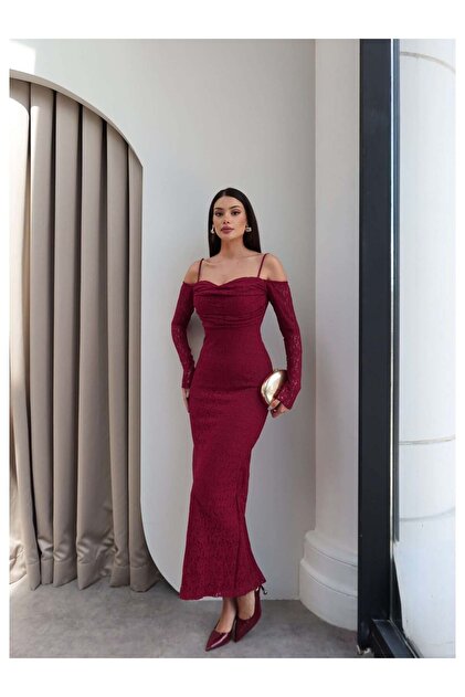 Strappy Collar Lace Dress