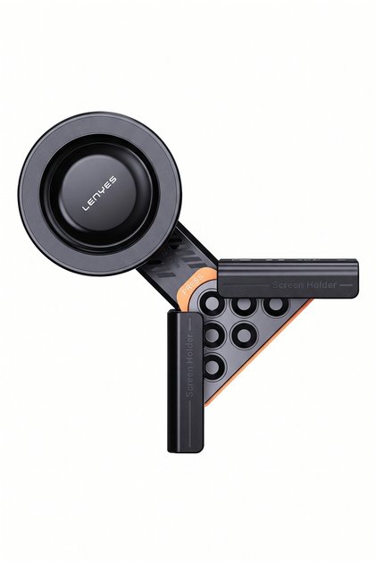 CR210 360 Dönebilen V Köşeli Magnetik Araç İçi Telefon Tutucu Siyah