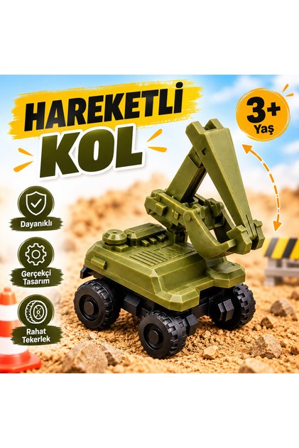 Mini Rescue Crane Toy Vehicle