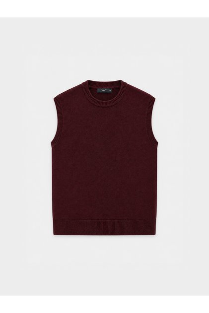 Erkek Bordo Yumuşak Dokulu Regular Fit Süveter