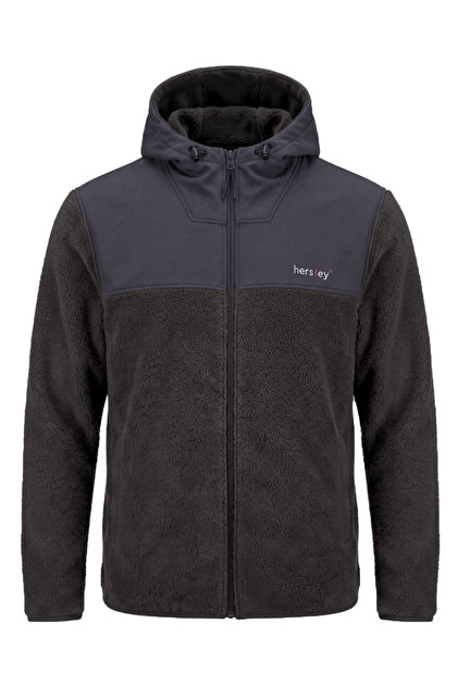 New Season Coated Hooded Men's Fleece Jacket