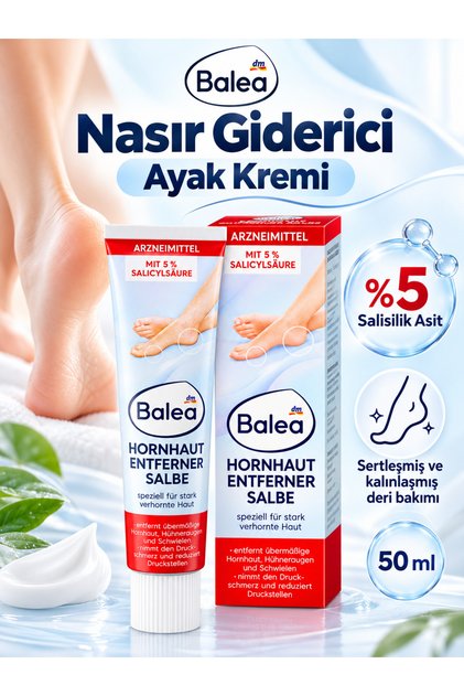 Ayak Nasır Giderici Krem %5 Salisilik Asit İçerikli, 50 ml