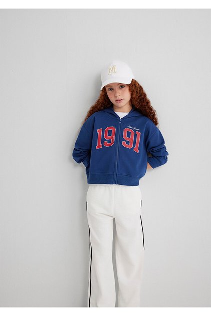 1991 Baskılı Fermuarlı Sweatshirt 7S10119-70721
