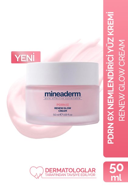 PDRN 6X Renew Glow Cream Yüz Kremi 50 ml - Vegan PDRN, 3'lü Seramid ve Adenozin