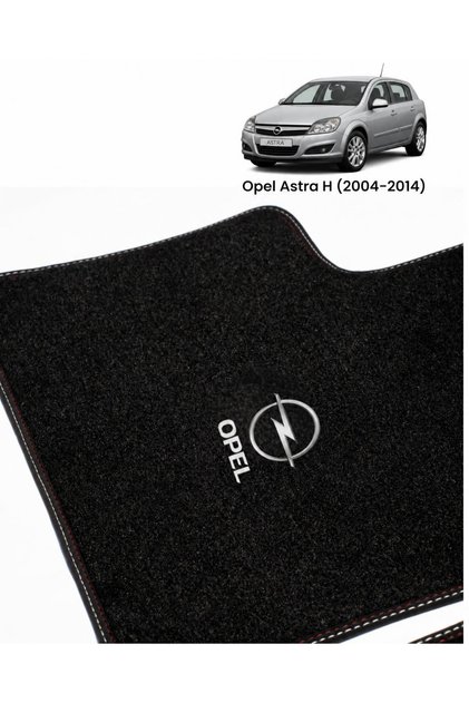 Oto Halı Paspas Seti Opel Astra H (2004–2014) Uyumlu | OPC Sport | Kaymaz & Şık Tasarım