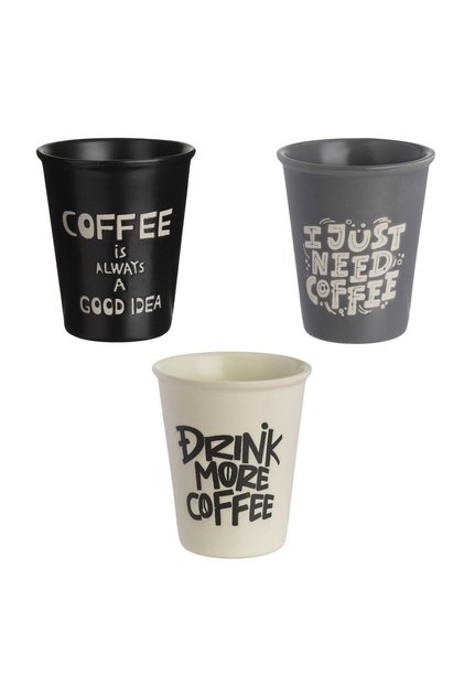 Cana Mini Espresso Ceramica cu Imprimeu 110ml - Pahare Cafea, Bucatarie