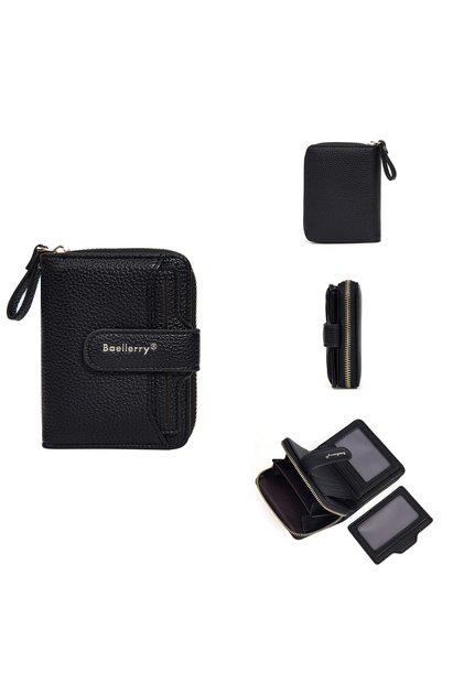 Black Baellerry Premium Luxury Women's Wallet Zipper Multi-functional Card Holder Top Quality Female