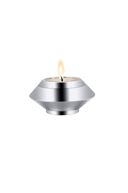 Silver Small Keepsake Urns for Human Ashes Funeral Memorial Urn Container Candle Holder Urn Stainles