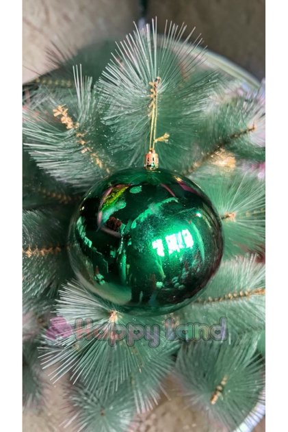 Christmas Tree Ornament Large Size 12 cm Christmas Ball Green Color Bright 1 Piece Christmas Ball