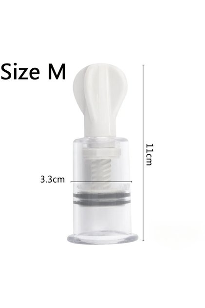 M Vacuum Suction Cupping Cup Nipple Enhancer Massage Vacuum Cans Plastic Enlarger Suction Enlarger B