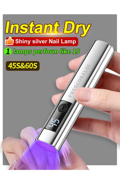 USB jinshuyizideng 1Pc Mini On-Screen Display Handheld Nail Art UV Lamp For Gel Nails, Mini Nail Lig
