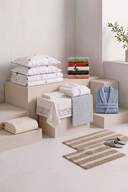 Adeline Home Textile and Living Products Package - 18 Piece Dowry Set