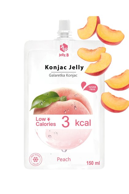 Ketojenik Konjac Jöle (jelly) Şeftali Aromalı Düşük Kalorili Atıştırmalık sadece 3kcal (şeker ilavesiz) 150ml