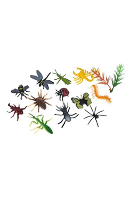 Set Jucării Insecte pentru Copii, Figurine Diverse cu Păianjeni, Scorpion, Lăcuste și Accesorii
