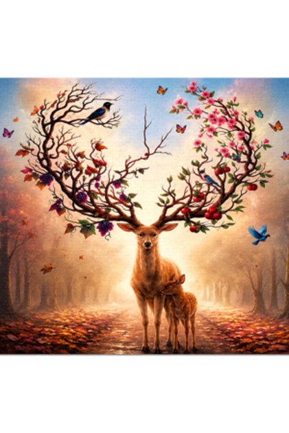 Puzzle 1000 Piese 75 x 50 cm, Joc de Asamblare și Relaxare