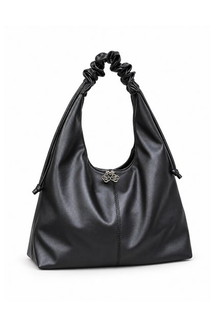 Women's Casual Shoulder Bag with Drawstring Adjustable Handle Large Size Hand and Shoulder Bag