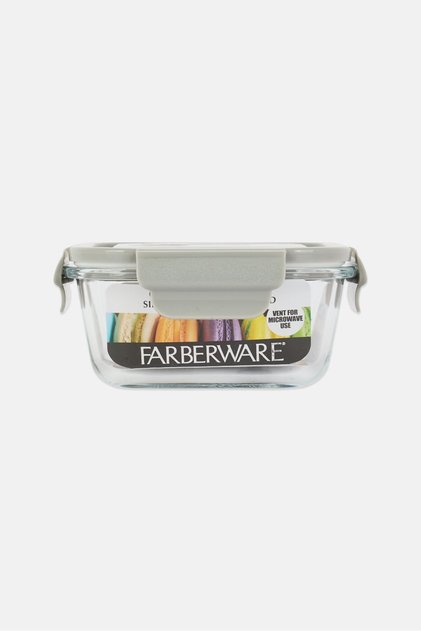 Glass Container Silicone Seal Lunch Box, Multicolor