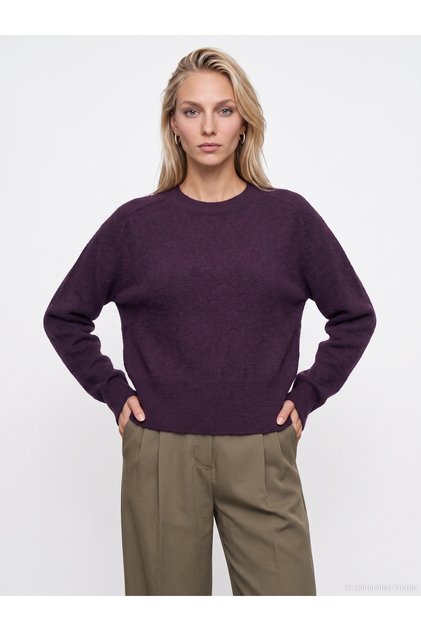 10884 Wool Blend Crew Neck Sweater