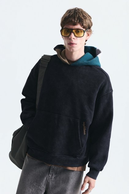 Boxy Fit Kapüşonlu Sweatshirt