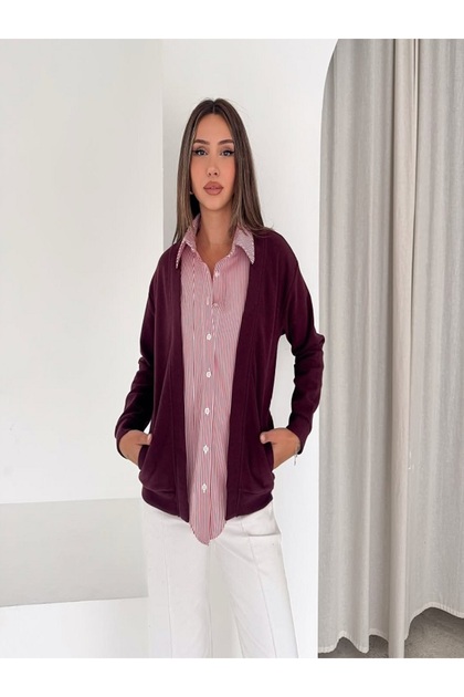 Selani̇k Cardigan with Shirt