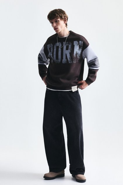 Oversize Double Sleeve Sweatshirt