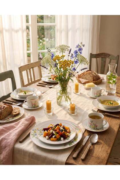 White Round Dinner Set (30 Piece)