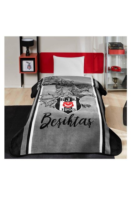 YENİ SEZON LİSANSLI BEŞİKTAŞ KARA KARTAL TEK KİŞİLİK BATTANİYE