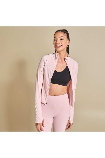 Full-Zip Sports Jacket Pink