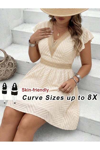 Rochie mini, bej