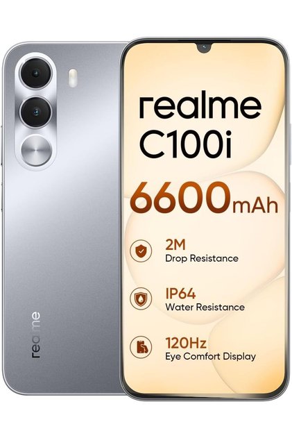 C100i 4G Smartphone Dual SIM, Mobile Phone 4GB RAM, 128GB Storage AI Camera Fast Performance Dual SIM Android Smartphone (Dusk Gray)