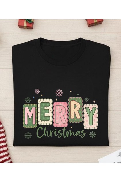 Merry Christmas Themed T-Shirt-Family Combination T-Shirt (Add Items to Make a Combination)