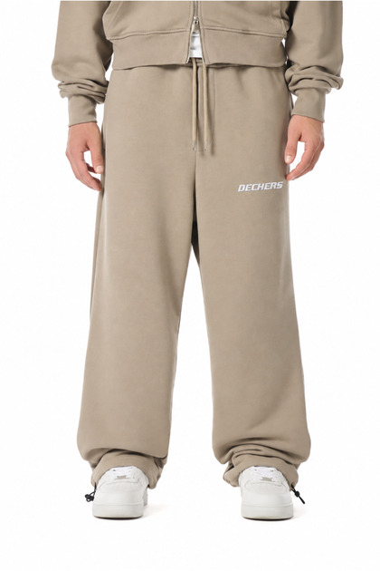 Winter Three-Thread Cotton Embroidered Premium Adjustable Cuffed Baggy Sweatpants - E233