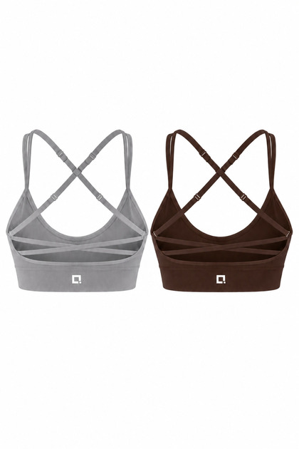2-Pack Griba Seamless Fitness & Pilates Sports Bustier Pack