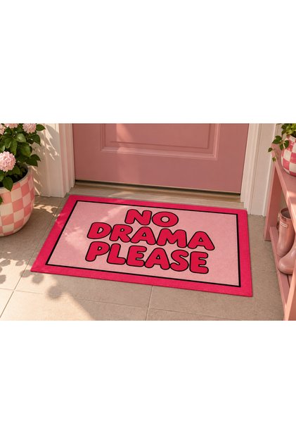 Aura Textile Themed Woven Base Decorative Door Mat and Bathroom Mat Auraplus104