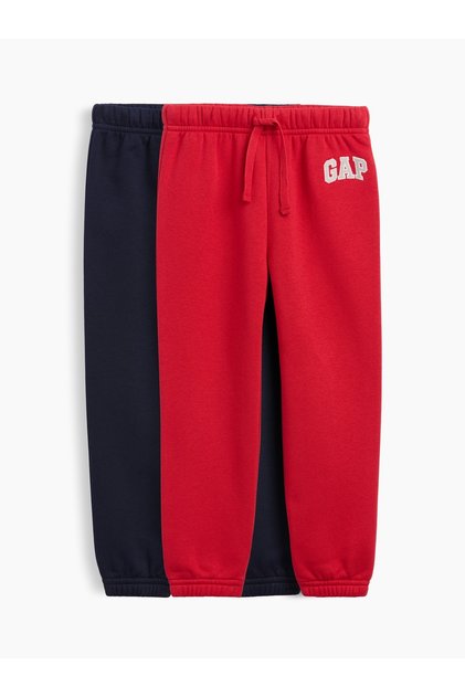 Erkek Bebek Kırmızı Relaxed Pull-On Logo Jogger Eşofman Altı (2'li)