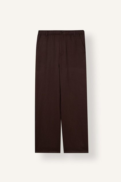 Relaxed Fit Elastic Waist Straight Leg Pants H5125Ax26Au