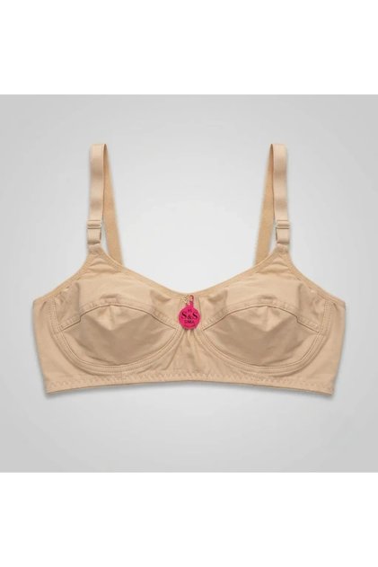 2 (two pieces) Turkish cotton plain beige bra