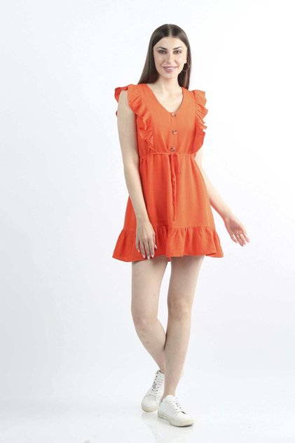 Short Butterfly Sleeve Dress