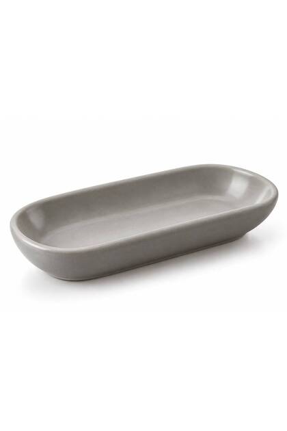Stone Nordic Kayak Plate Olive Dish - Sauce Dish, Breakfast Set Piece 16 cm