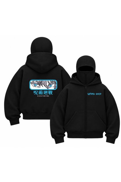 Snow Masked Balaclava Satoru Gojo Printed Ninja Hoodie Sweatshirt