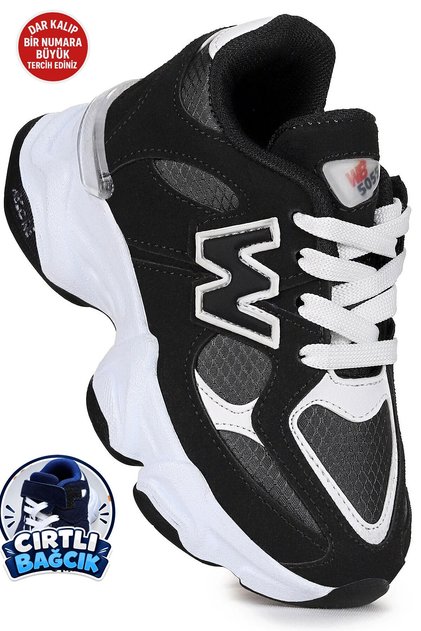 Unisex Winter Seasonal Skin Velcro Lacing Thick Sole Children's Sneaker Sports Shoes