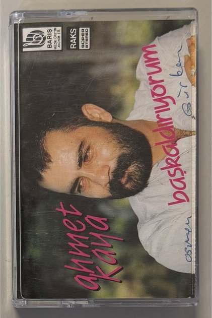 Ahmet kaya i'm resisting cassette (paper print) writing is available on cartonette and cassette paper