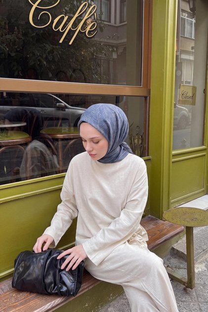 Soft Eşarp Petra Lacivert