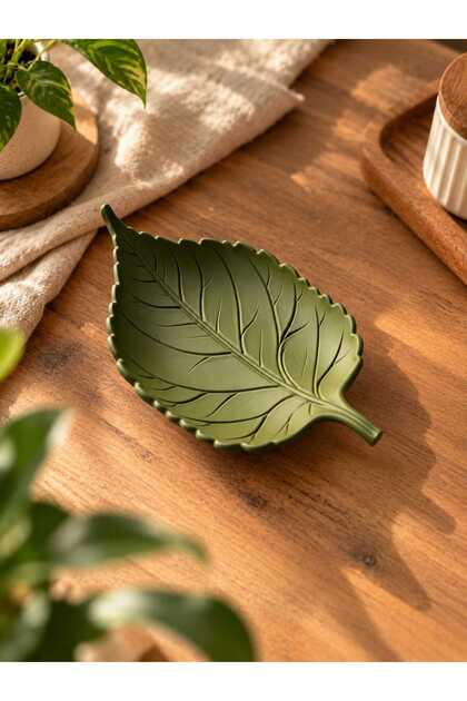 Yaprak Formlu Dekoratif Tabak 3D Baskı – Takı & Aksesuar Tabağı