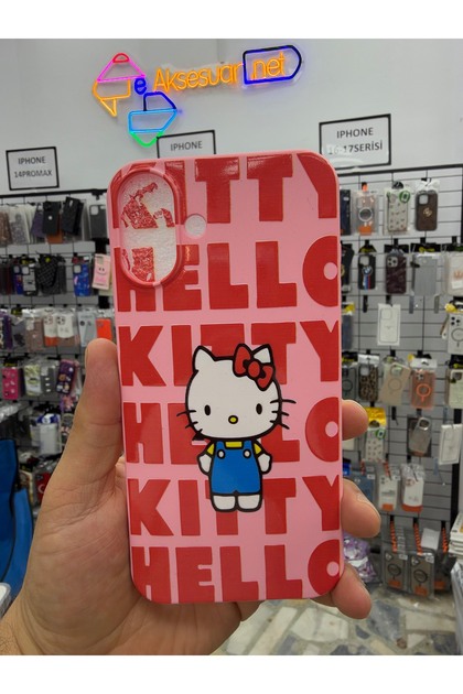 iPhone 16 Plus Compatible Patterned Silicone Case with Suede Interior, Soft High-Quality Printing