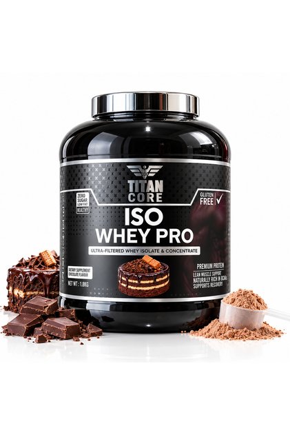 ISO Whey Pro Protein Powder 1.8KG – Chocolate Honey Cake Flavour – 31g Protein – 60 Servings – Whey Isolate & Concentrate