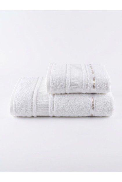Large Size Bath Towel Set 2 Pieces (90X150 cm + 50X90 cm) White